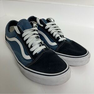 Vans Old Skool Navy Unisex Fashion Sneakers Men's Size 9.5 Women's Size 11
